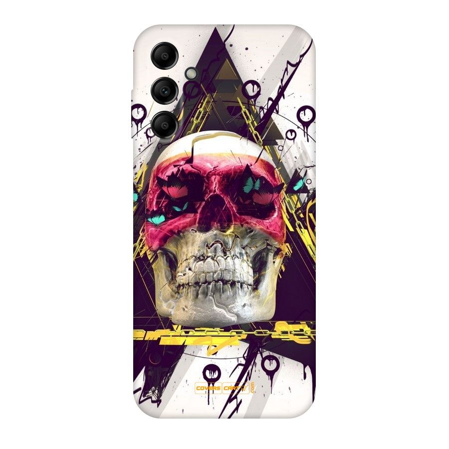 Abstract Skull Original Polycarbonate Back Case for Galaxy A14 5G