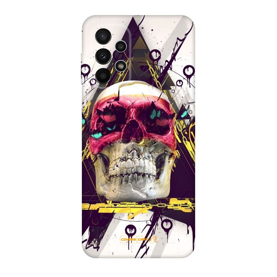 Abstract Skull Original Polycarbonate Back Case for Galaxy A23