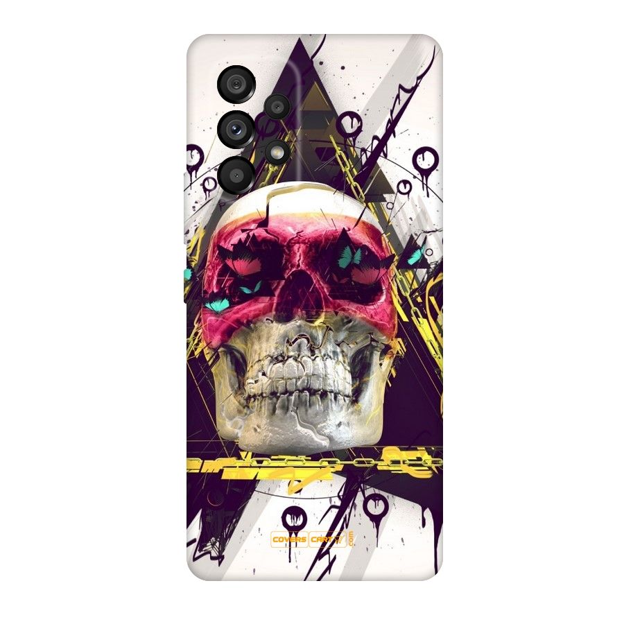 Abstract Skull Original Polycarbonate Back Case for Galaxy A53 5G