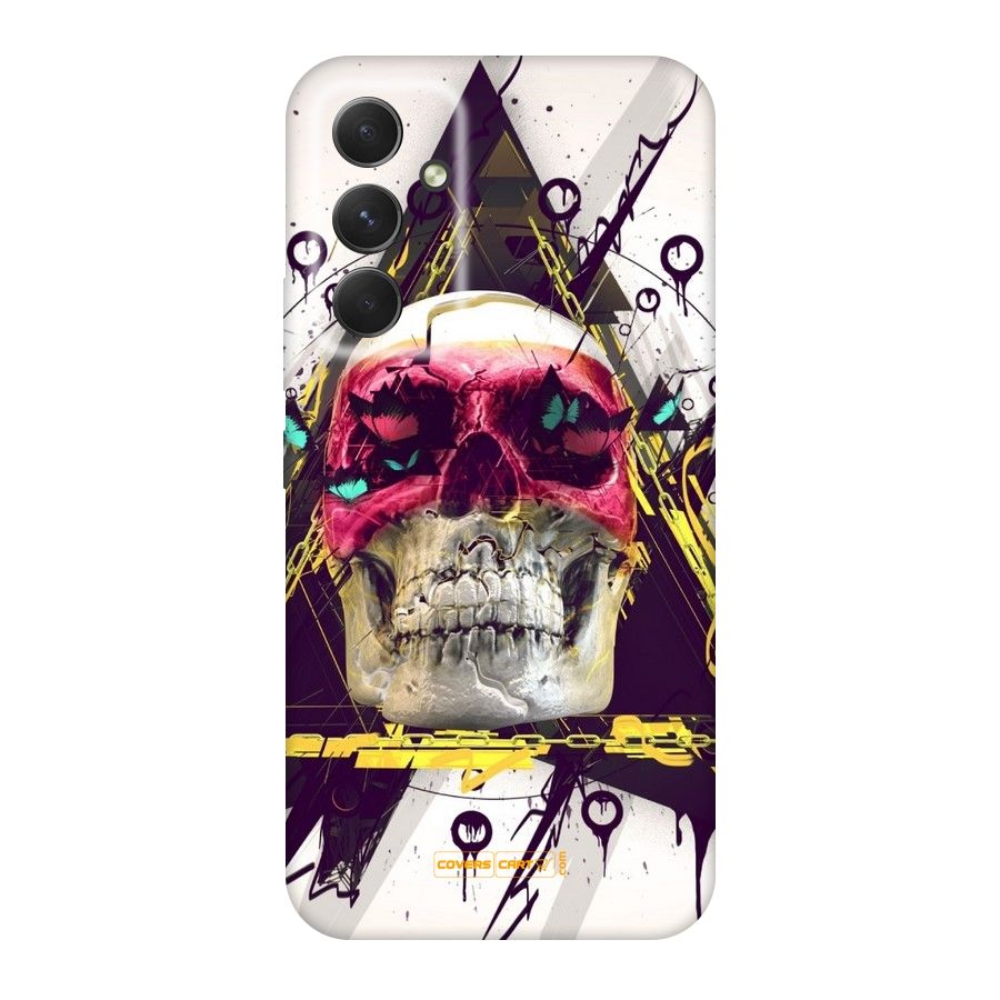 Abstract Skull Original Polycarbonate Back Case for Galaxy A54
