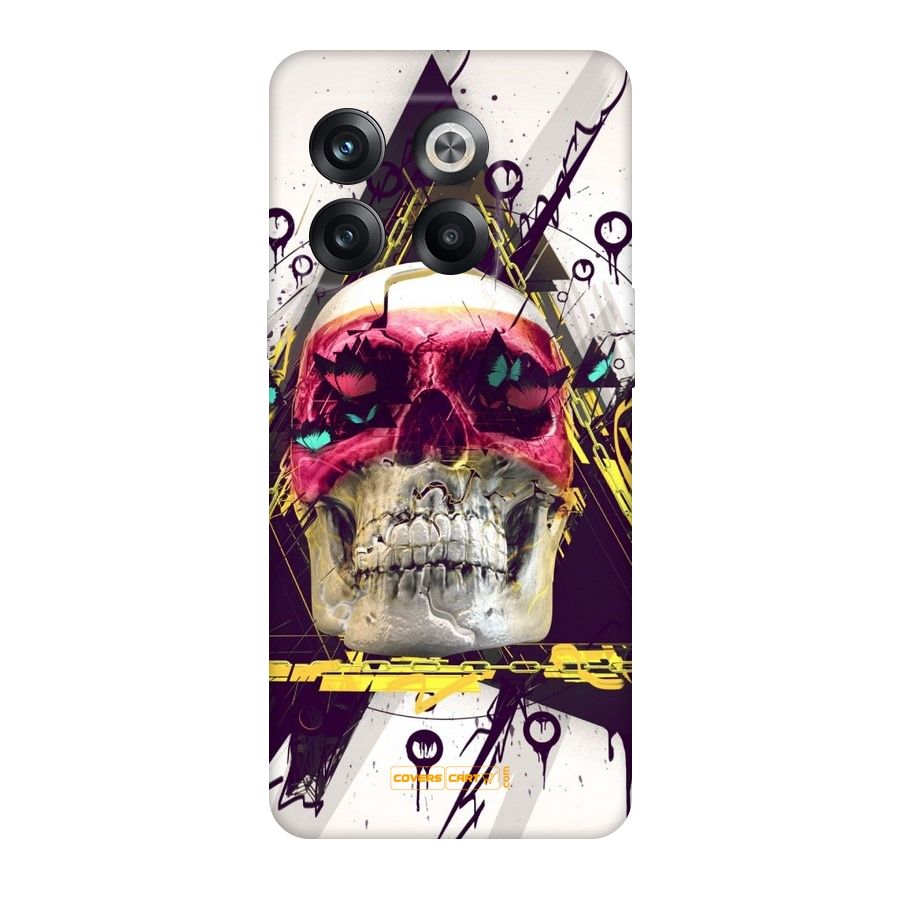 Abstract Skull Original Polycarbonate Back Case for OnePlus 10T