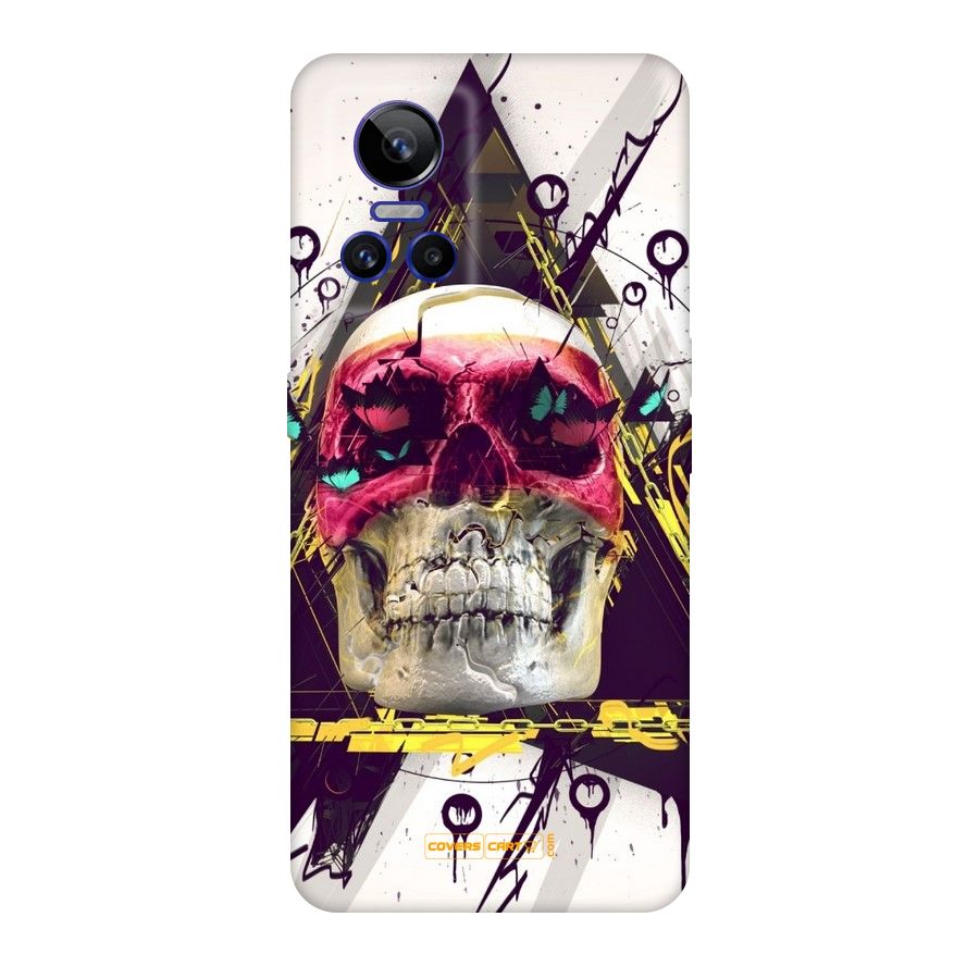 Abstract Skull Original Polycarbonate Back Case for Realme GT Neo 3
