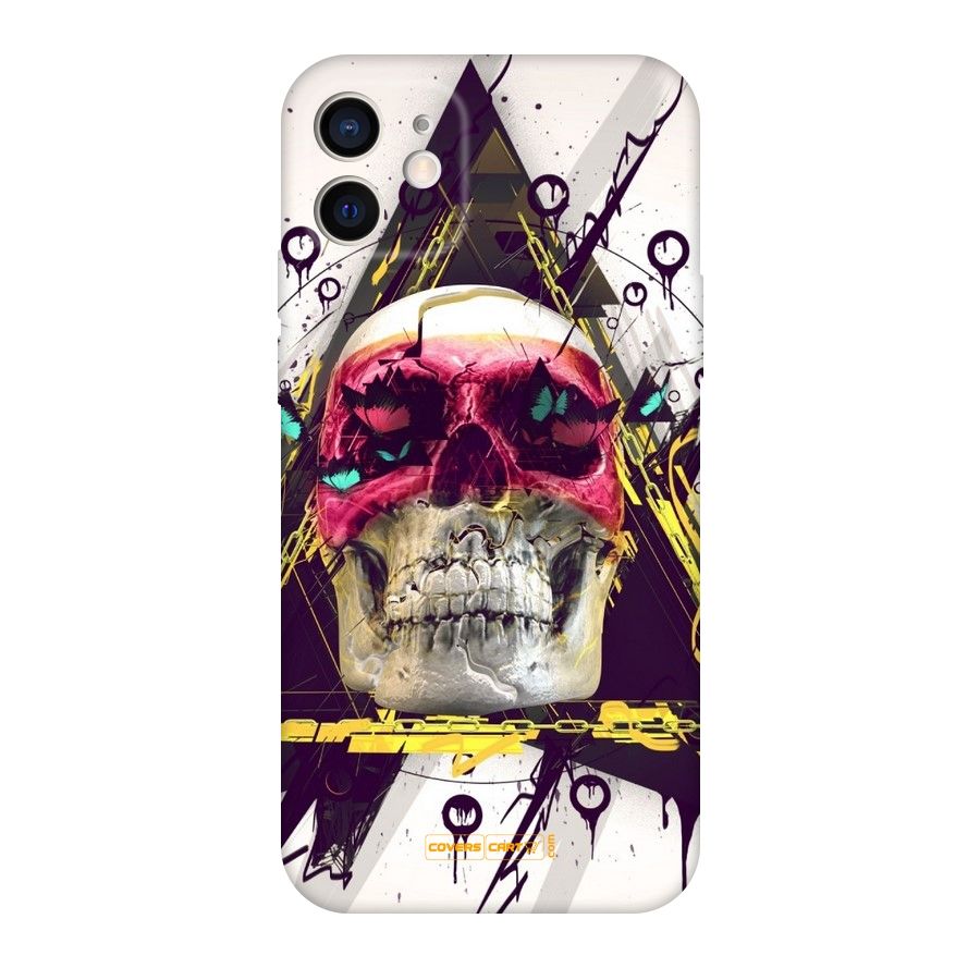 Abstract Skull Original Polycarbonate Back Case for iPhone 12