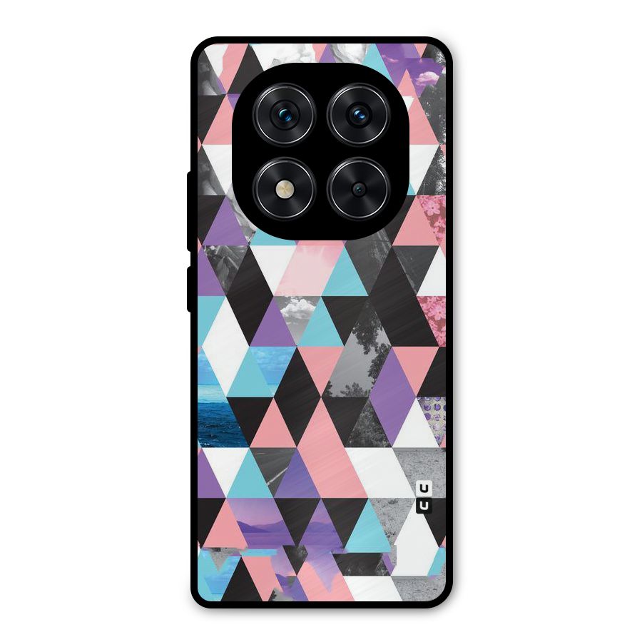 Abstract Splash Triangles Metal Back Case for Redmi Note 14 Pro 5G