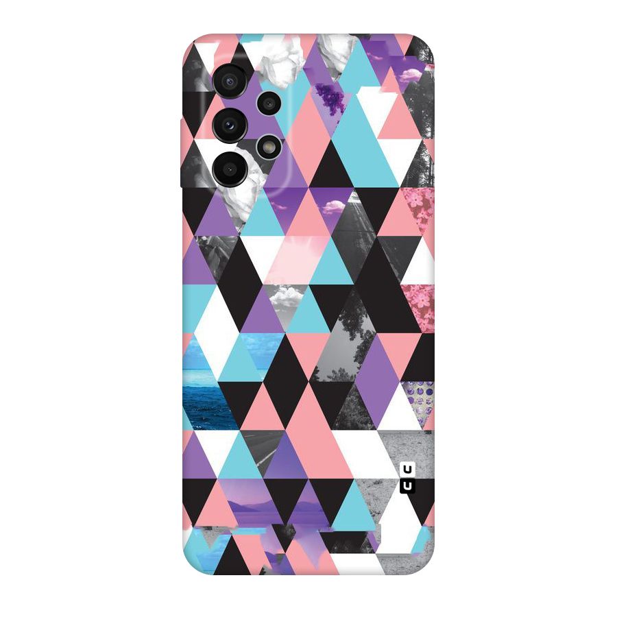 Abstract Splash Triangles Original Polycarbonate Back Case for Galaxy A23