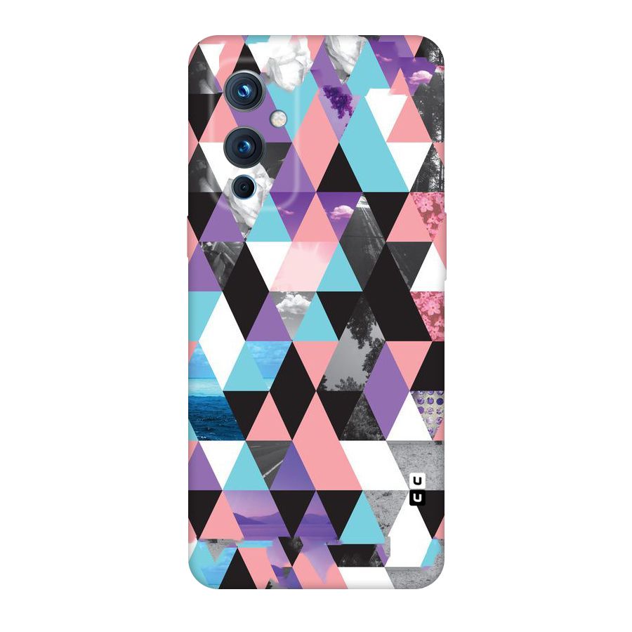 Abstract Splash Triangles Original Polycarbonate Back Case for OnePlus 9