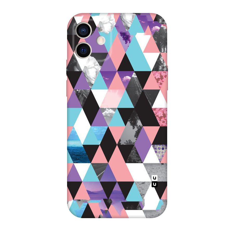 Abstract Splash Triangles Original Polycarbonate Back Case for iPhone 12