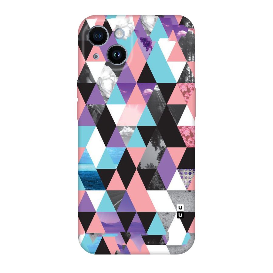 Abstract Splash Triangles Original Polycarbonate Back Case for iPhone 14
