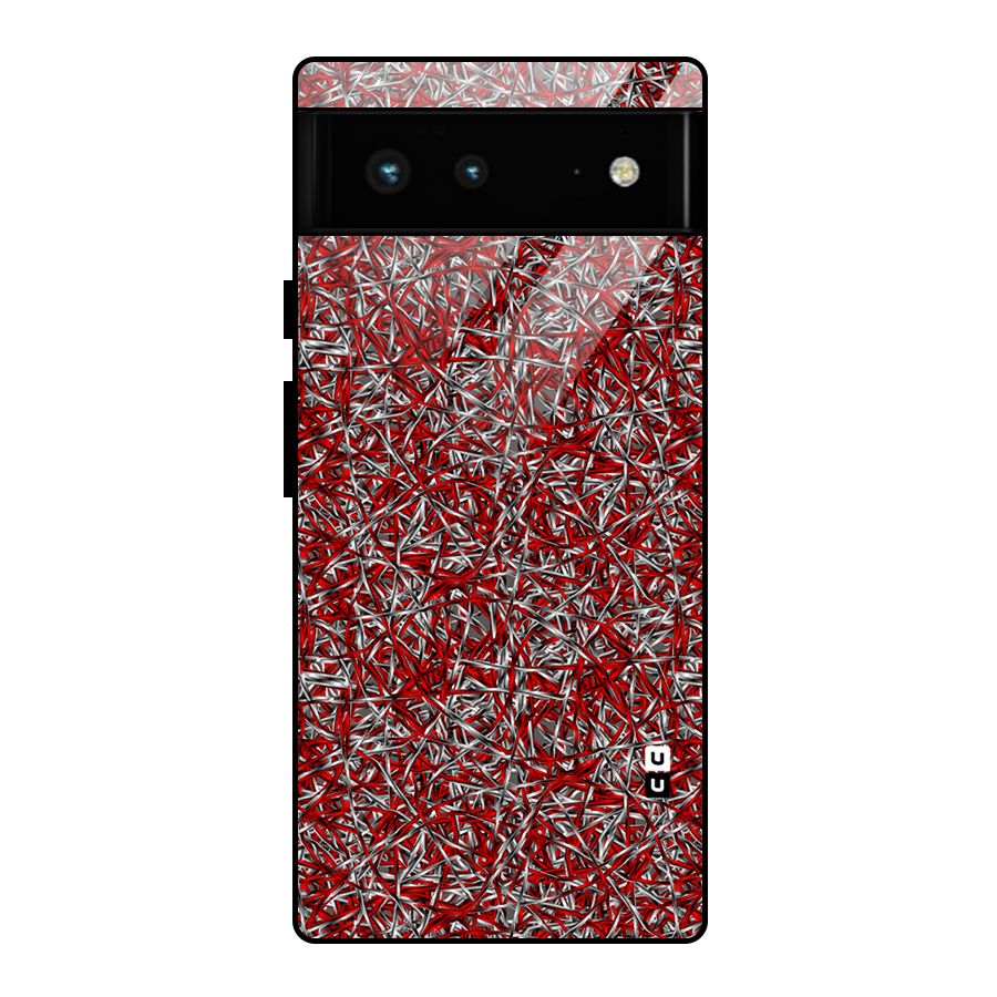 Abstract Threads Glass Back Case for Google Pixel 6