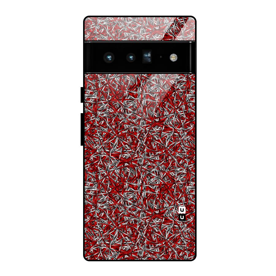 Abstract Threads Glass Back Case for Google Pixel 6 Pro