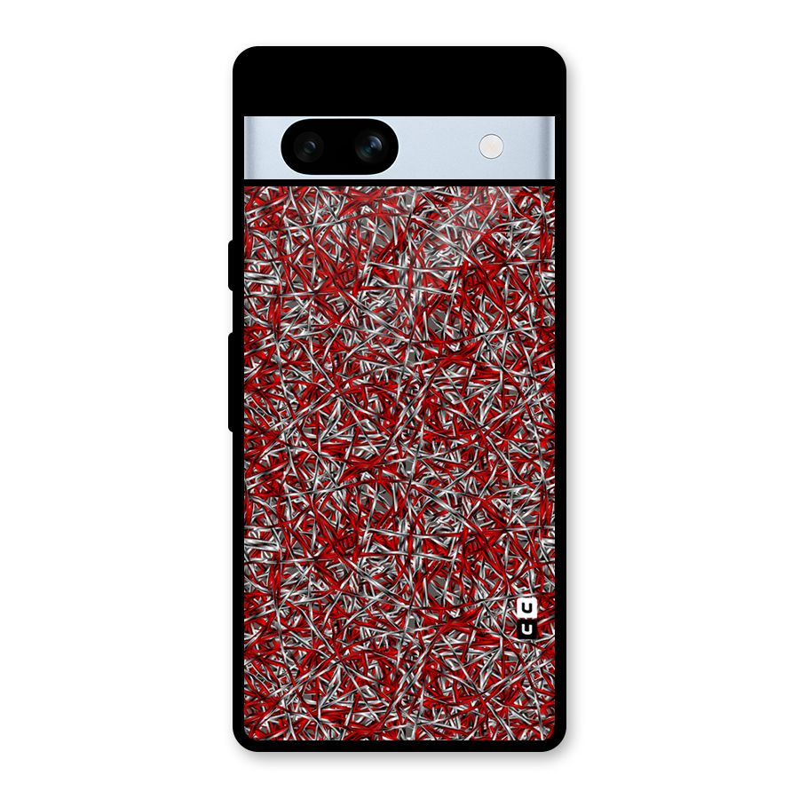 Abstract Threads Glass Back Case for Google Pixel 7a