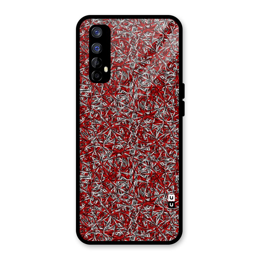 Abstract Threads Glass Back Case for Realme Narzo 20 Pro