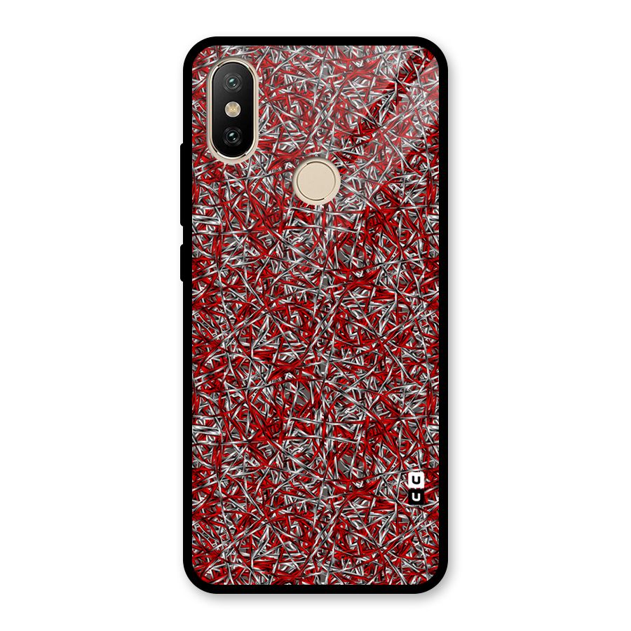 Abstract Threads Glass Back Case for Redmi A2