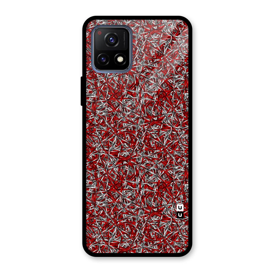 Abstract Threads Glass Back Case for Vivo Y72 5G
