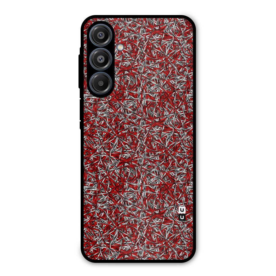 Abstract Threads Metal Back Case for Galaxy A16 5G