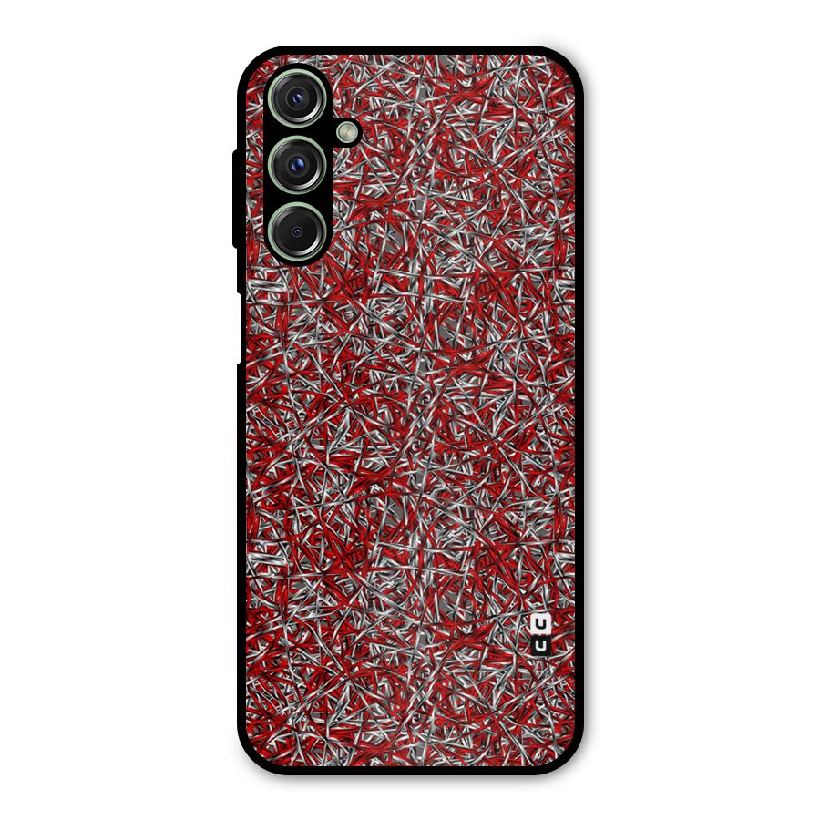 Abstract Threads Metal Back Case for Galaxy F34
