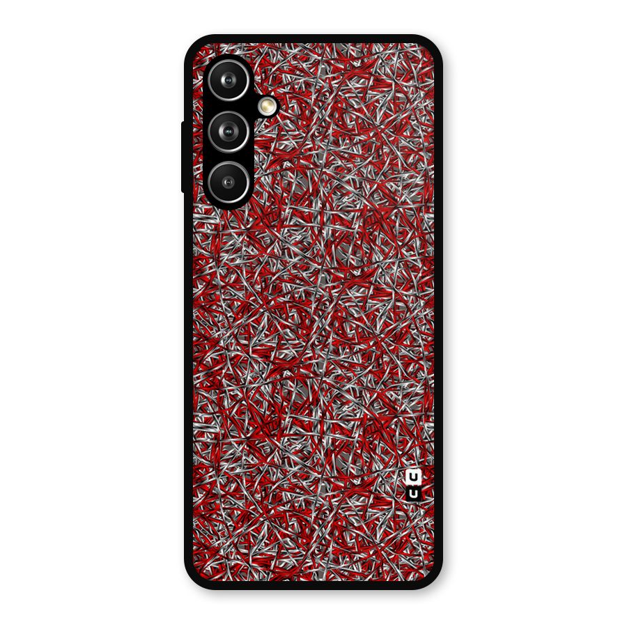 Abstract Threads Metal Back Case for Galaxy F54
