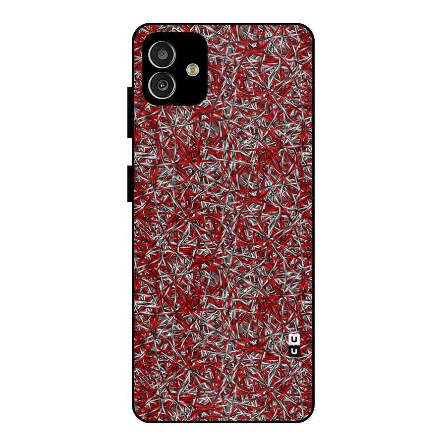 Abstract Threads Metal Back Case for Galaxy M13 5G