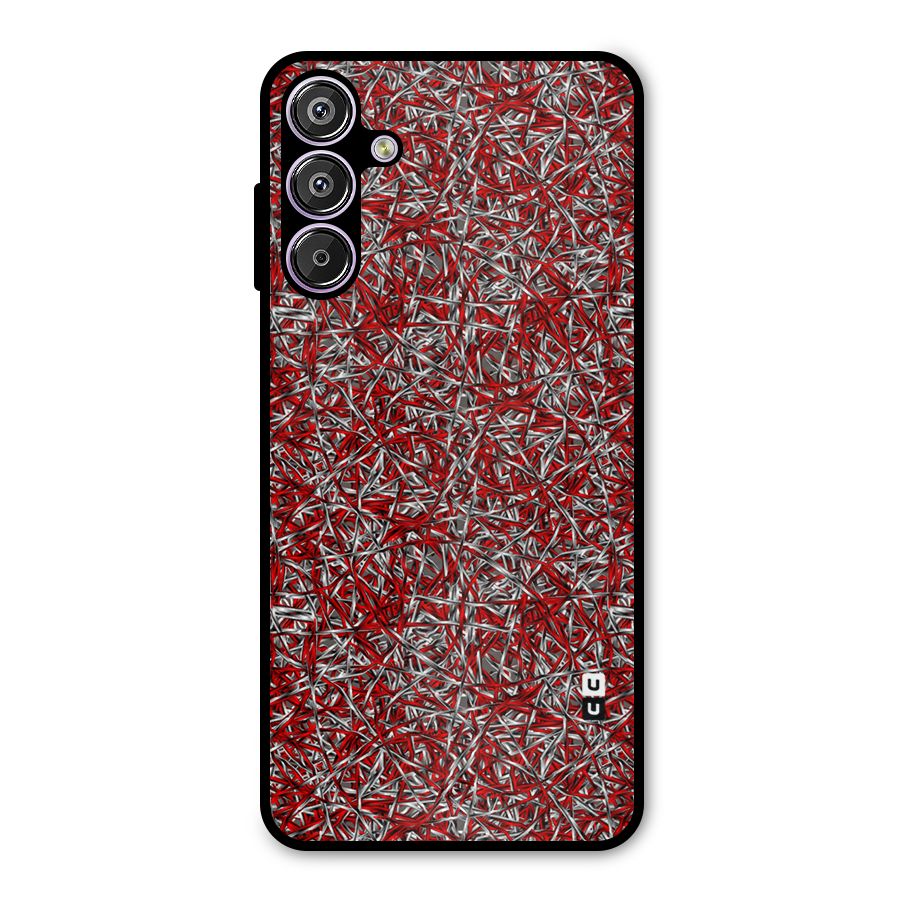 Abstract Threads Metal Back Case for Galaxy M15
