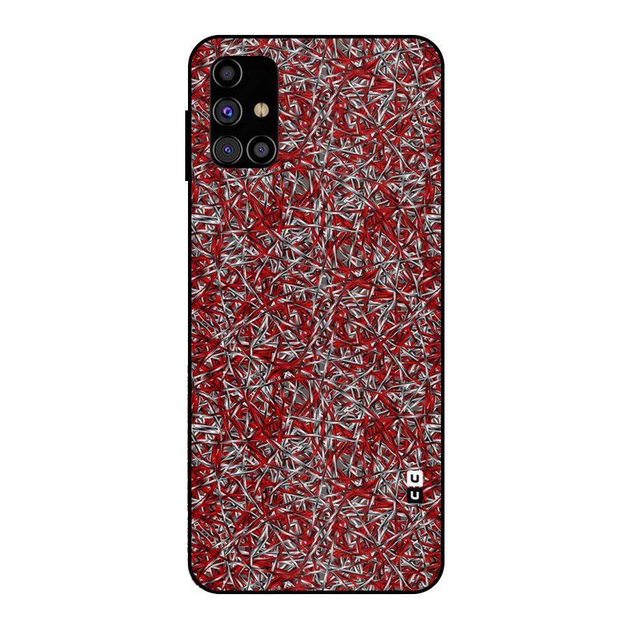 Abstract Threads Metal Back Case for Galaxy M31s