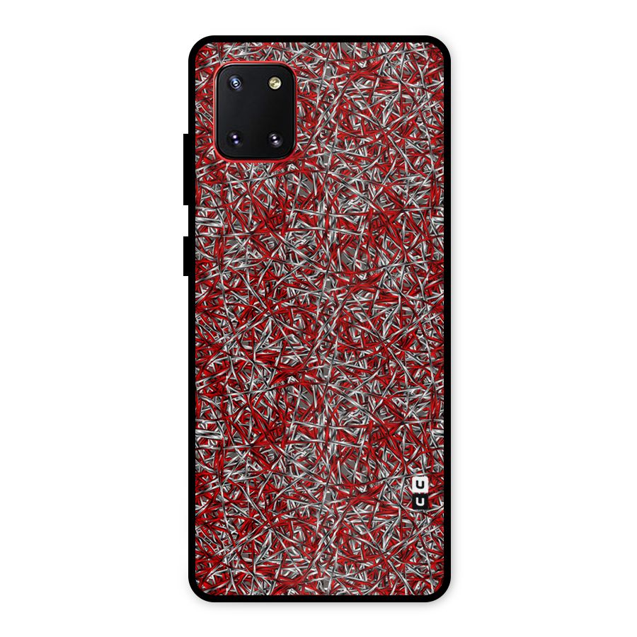 Abstract Threads Metal Back Case for Galaxy Note 10 Lite