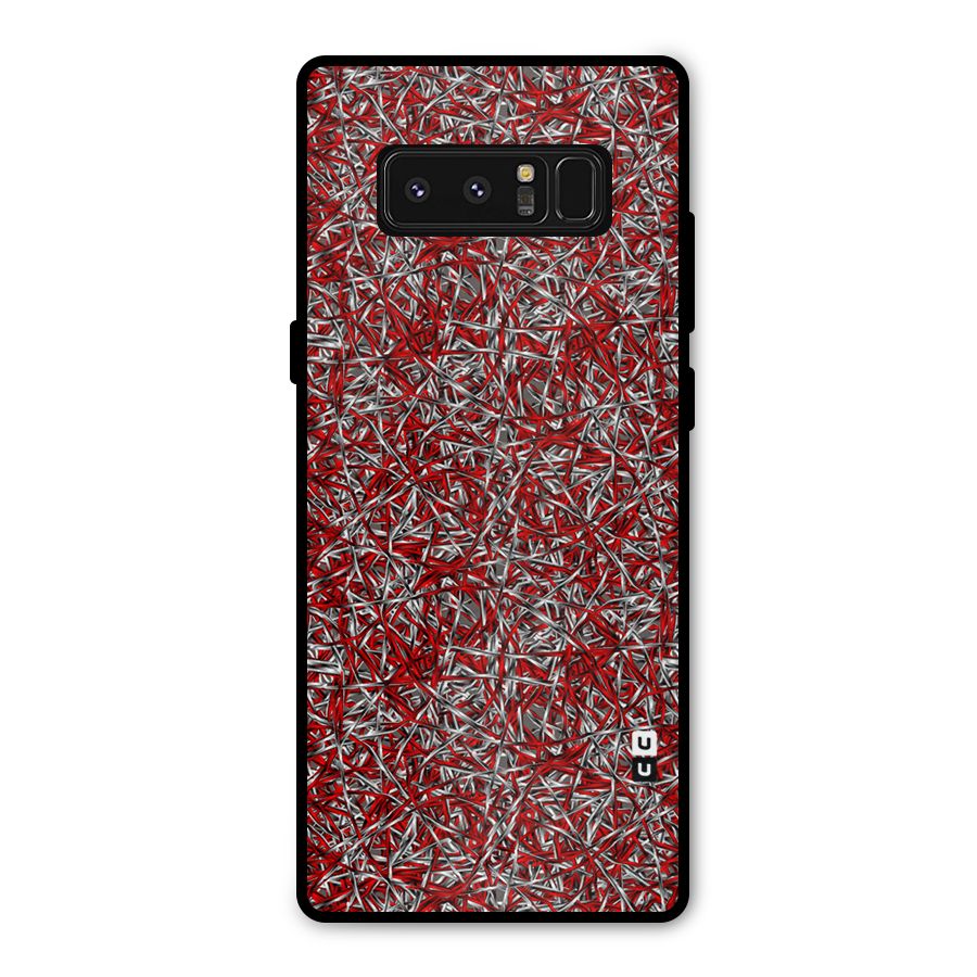 Abstract Threads Metal Back Case for Galaxy Note 8