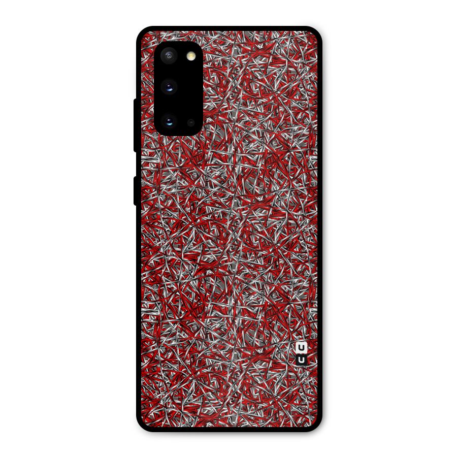 Abstract Threads Metal Back Case for Galaxy S20