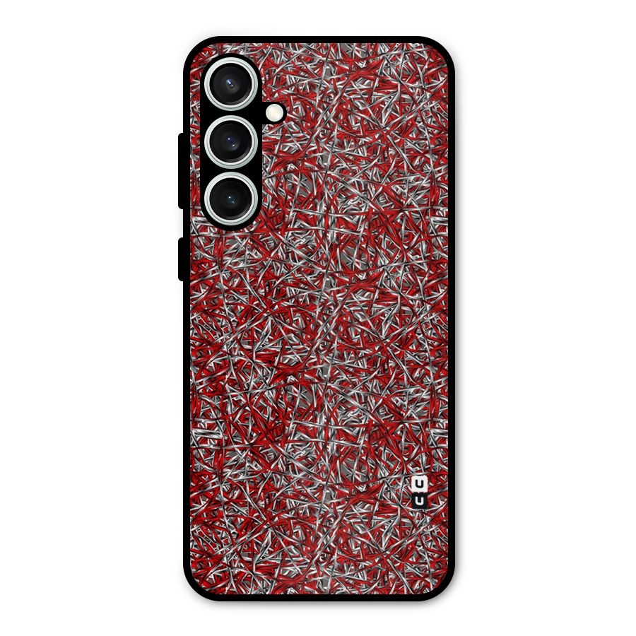 Abstract Threads Metal Back Case for Galaxy S23 FE