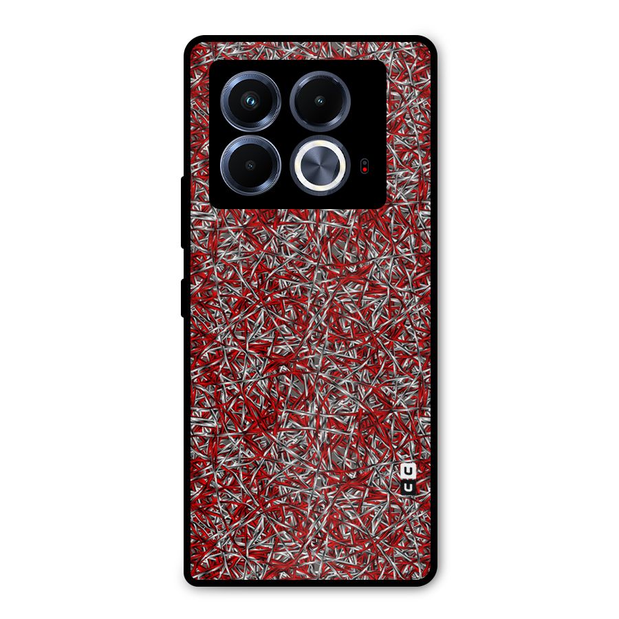 Abstract Threads Metal Back Case for Infinix Note 40 5G
