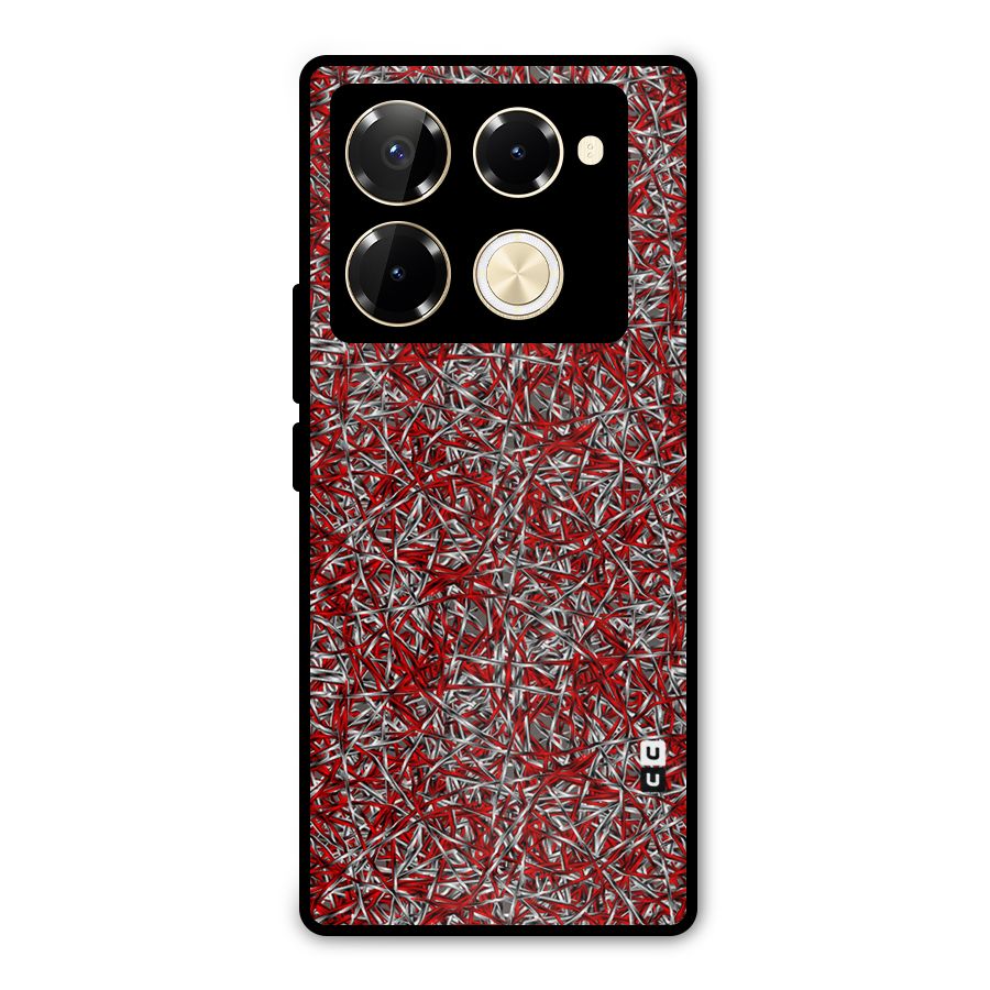 Abstract Threads Metal Back Case for Infinix Note 40 Pro