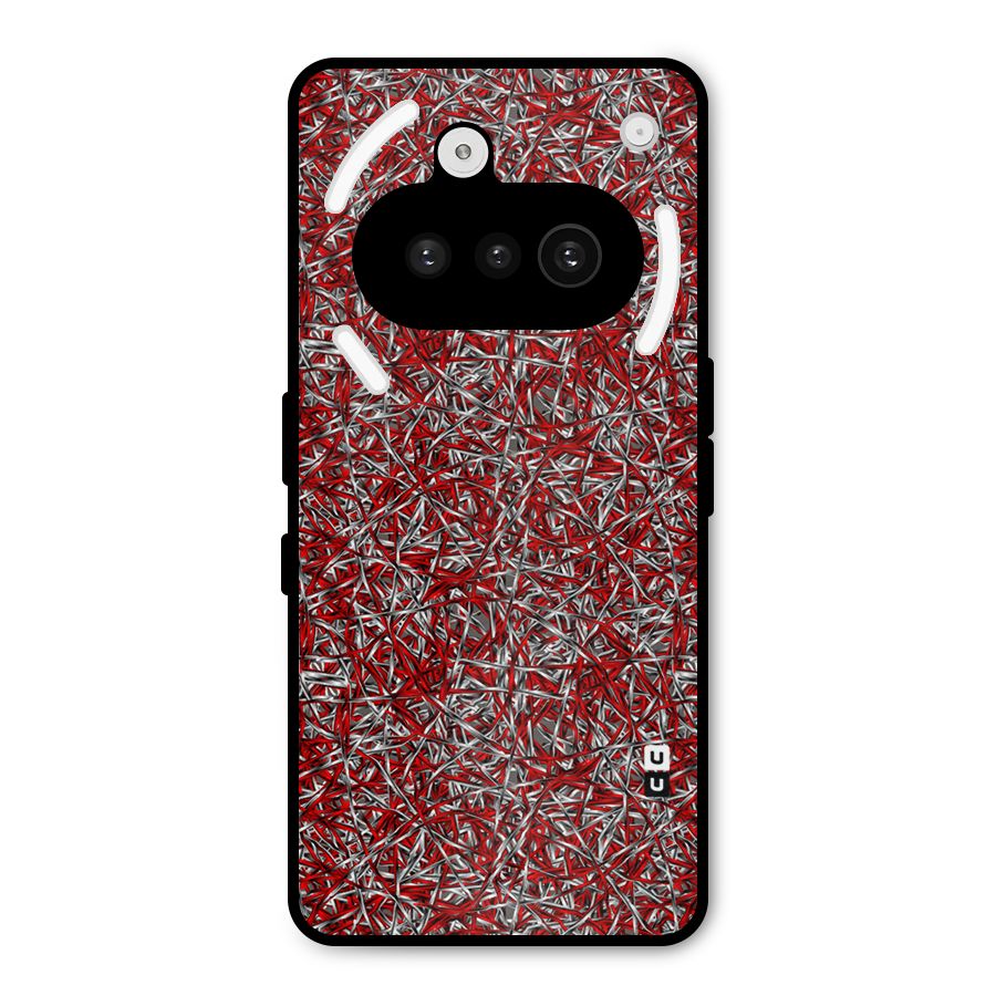 Abstract Threads Metal Back Case for Nothing Phone 3a