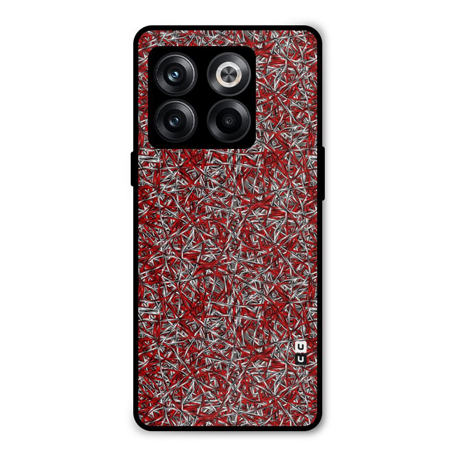 Abstract Threads Metal Back Case for OnePlus 10T