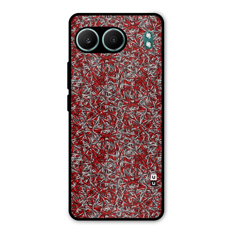 Abstract Threads Metal Back Case for OnePlus Nord 4