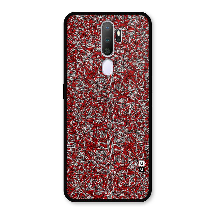 Abstract Threads Metal Back Case for Oppo A9 (2020)