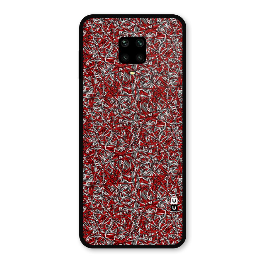 Abstract Threads Metal Back Case for Poco M2 Pro