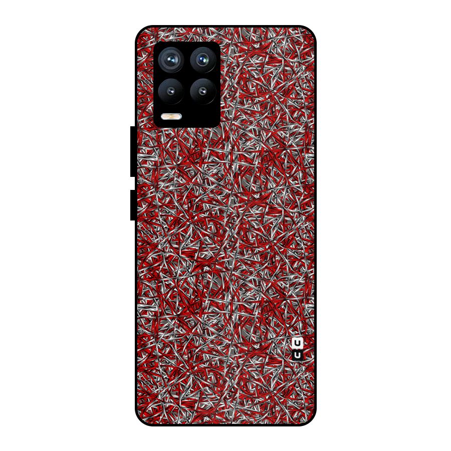 Abstract Threads Metal Back Case for Realme 8 Pro