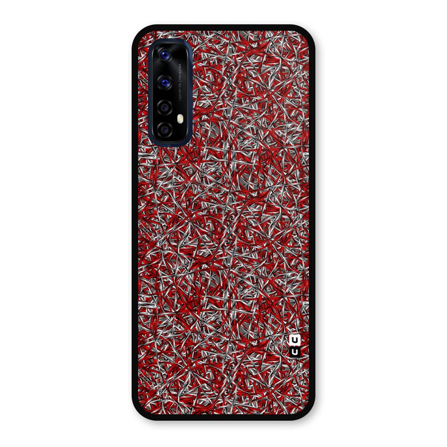 Abstract Threads Metal Back Case for Realme Narzo 20 Pro