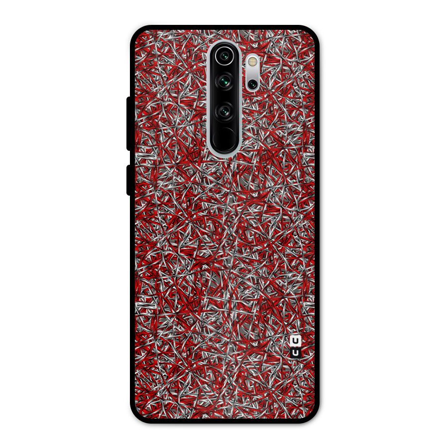 Abstract Threads Metal Back Case for Redmi Note 8 Pro