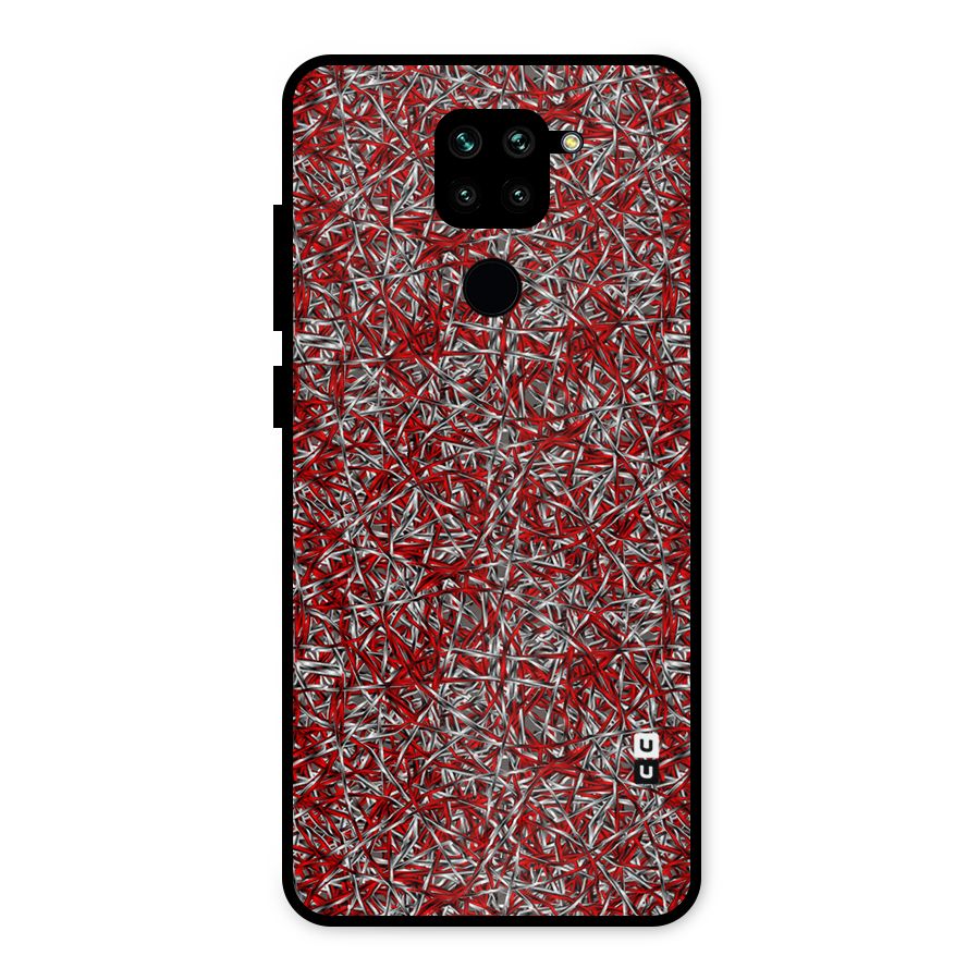 Abstract Threads Metal Back Case for Redmi Note 9