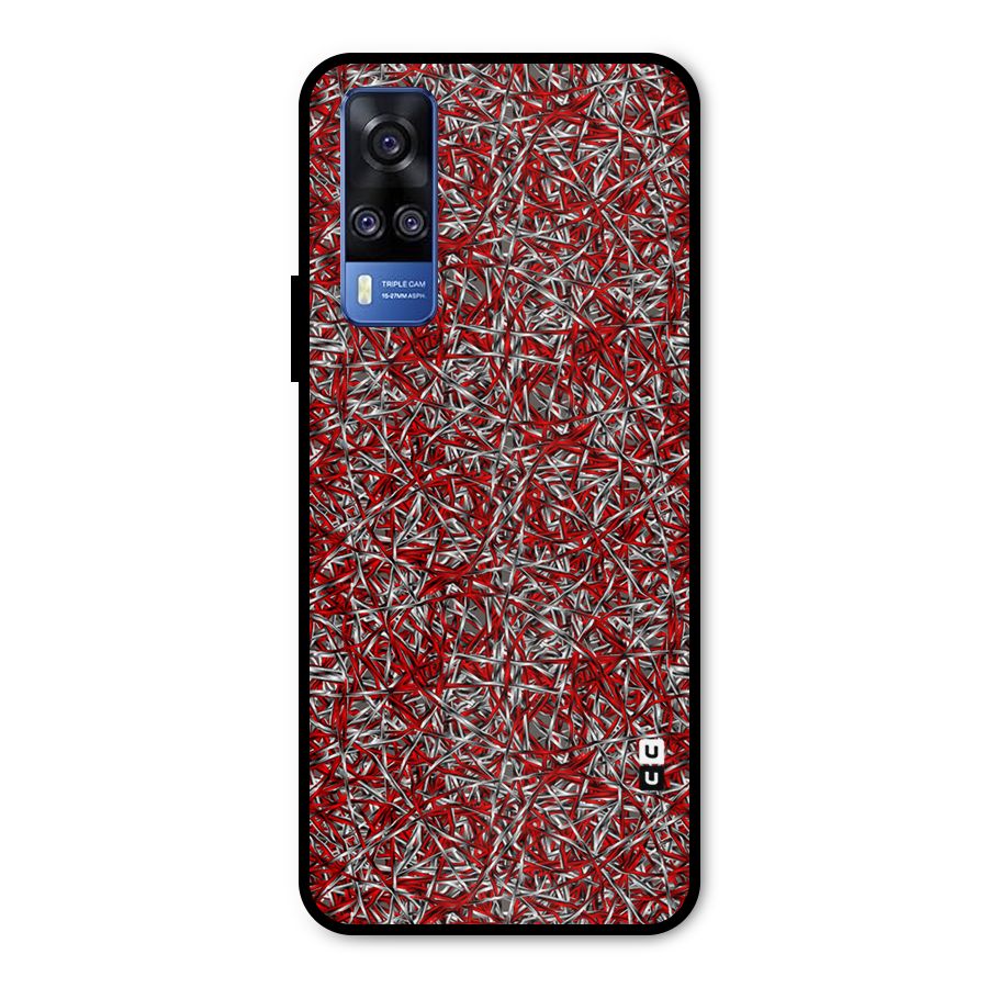 Abstract Threads Metal Back Case for Vivo Y31