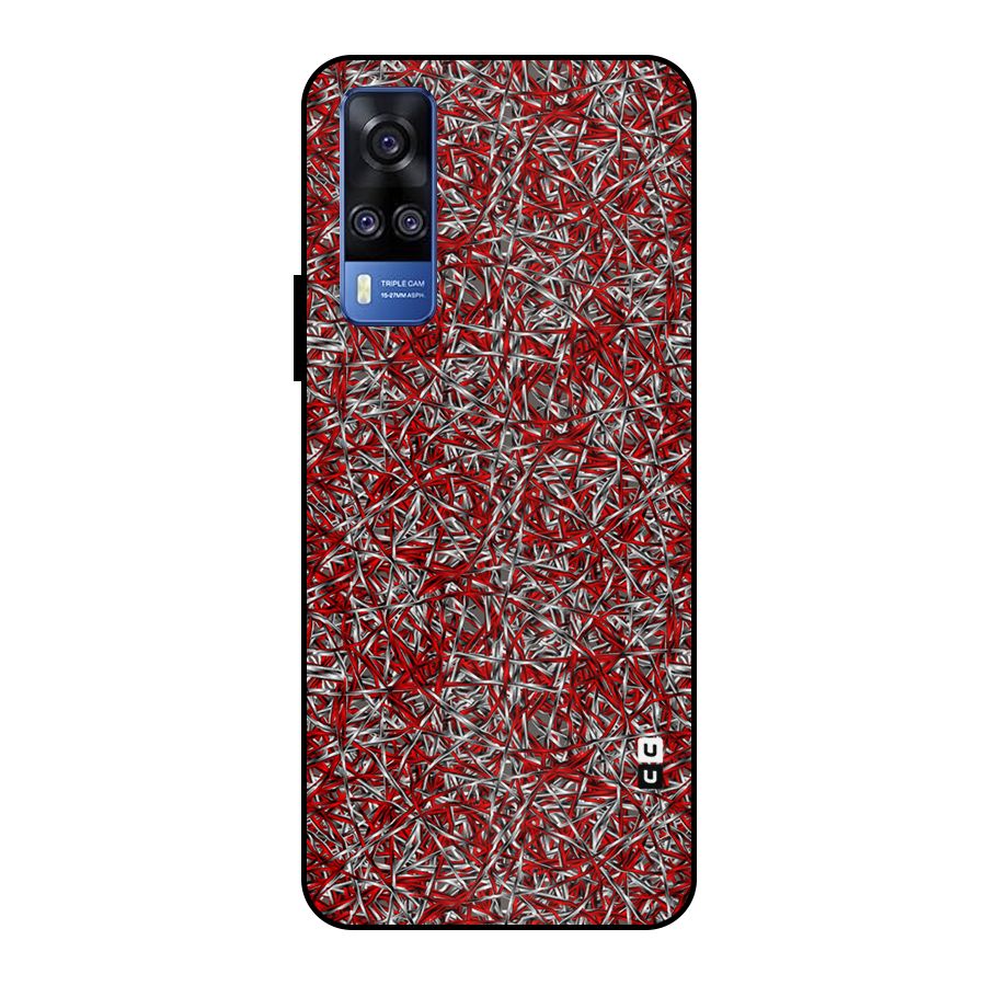 Abstract Threads Metal Back Case for Vivo Y51
