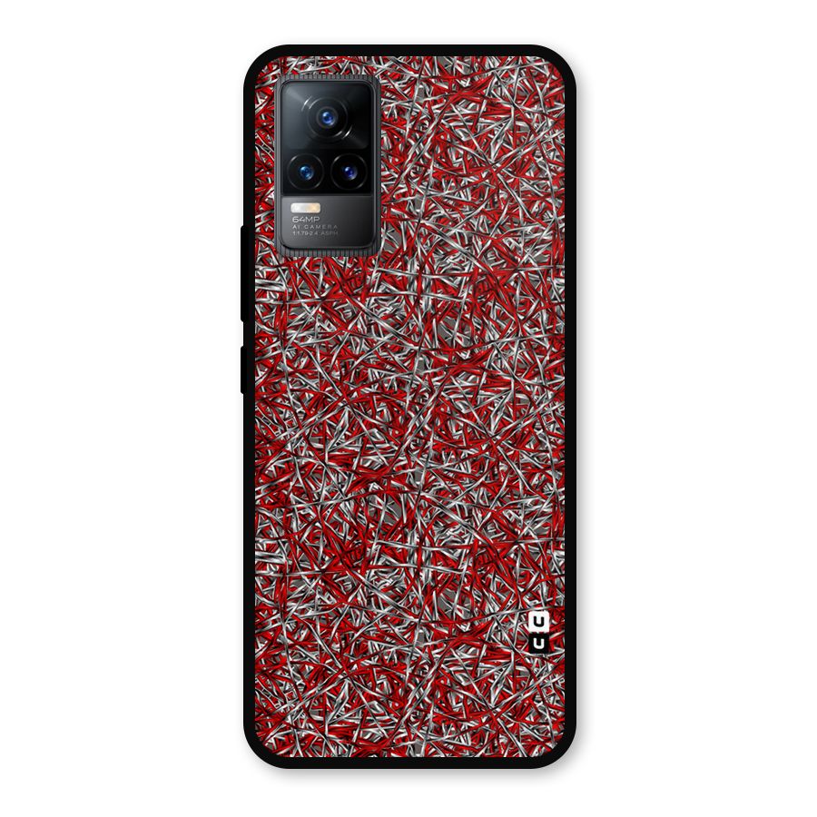 Abstract Threads Metal Back Case for Vivo Y73