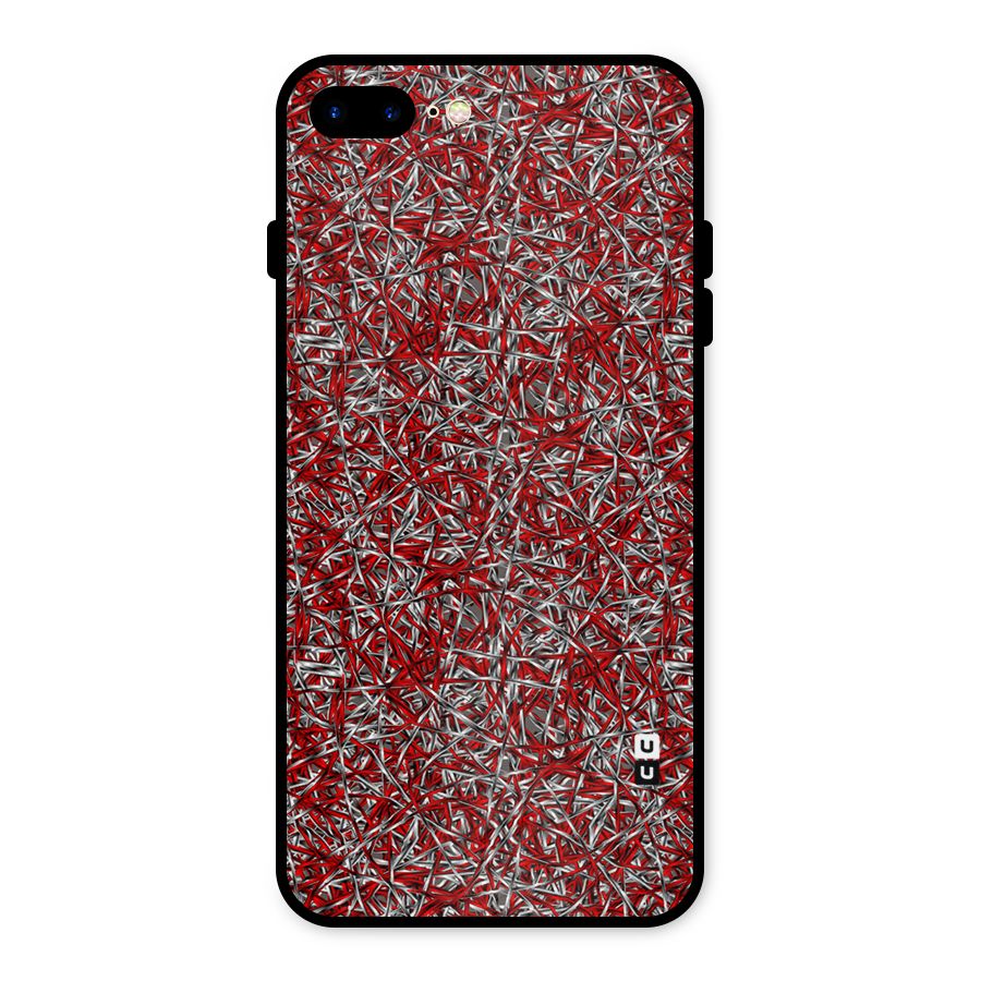 Abstract Threads Metal Back Case for iPhone 7 Plus