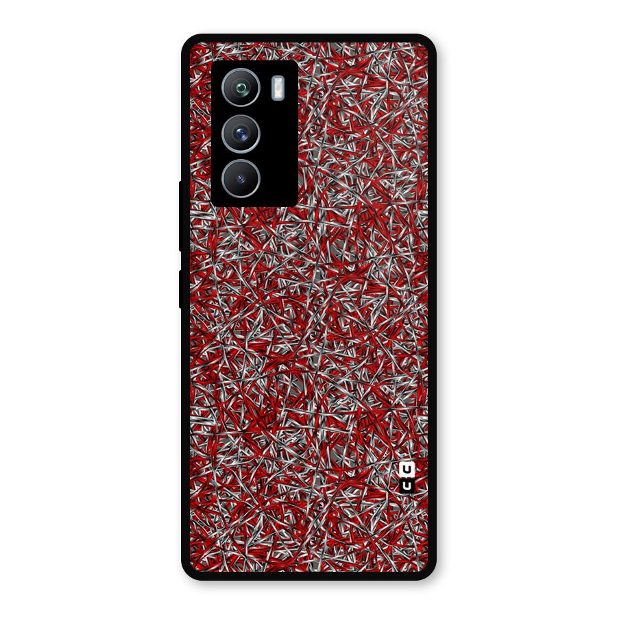 Abstract Threads Metal Back Case for iQOO 9 SE