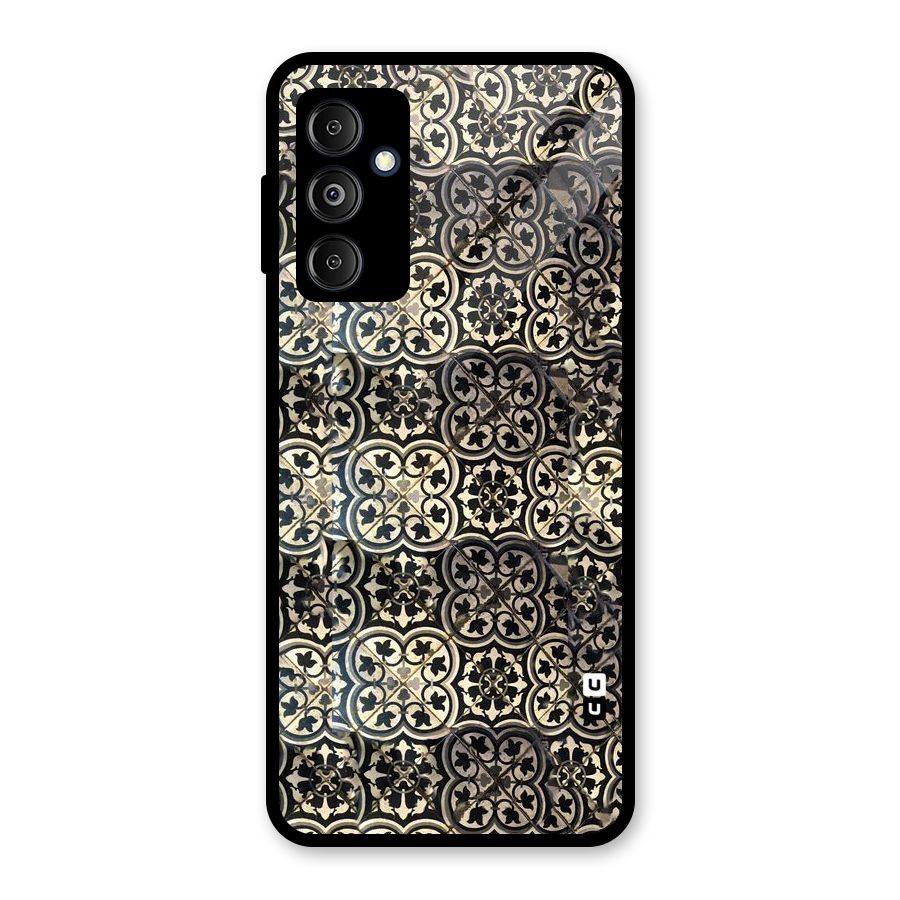 Abstract Tile Glass Back Case for Galaxy M14 5G
