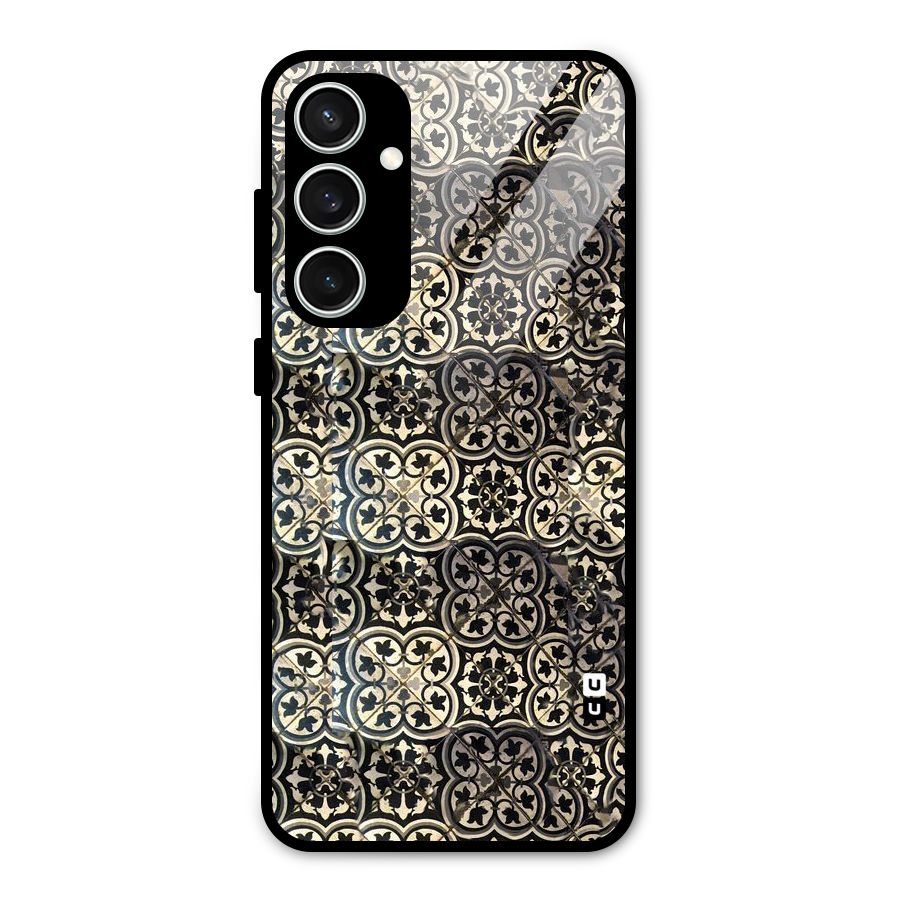 Abstract Tile Glass Back Case for Galaxy S23 FE