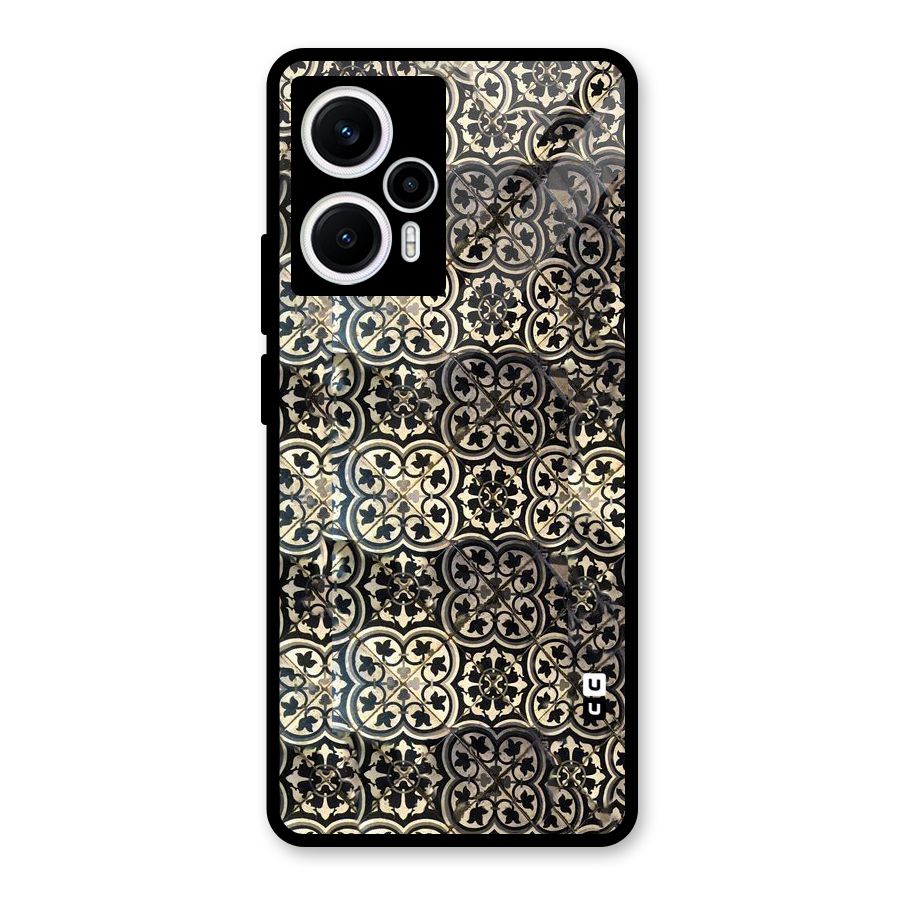 Abstract Tile Glass Back Case for Poco F5