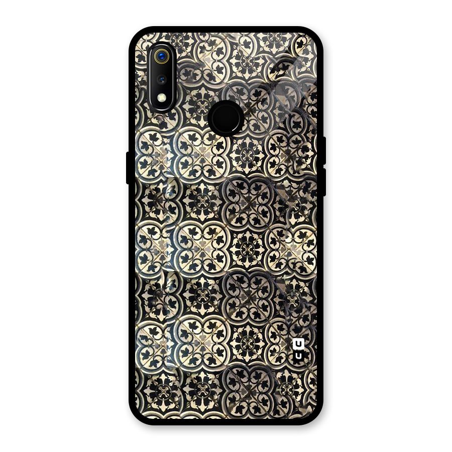 Abstract Tile Glass Back Case for Realme 3
