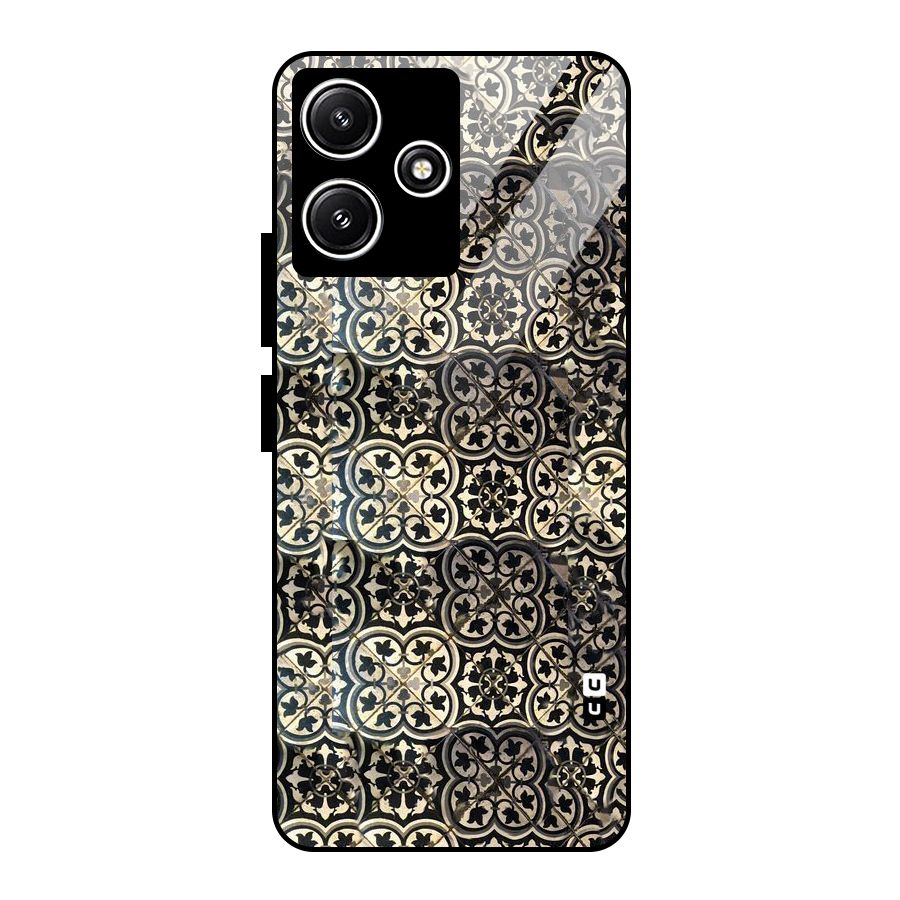 Abstract Tile Glass Back Case for Redmi 12 5G