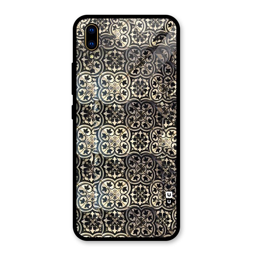 Abstract Tile Glass Back Case for Vivo V11 Pro